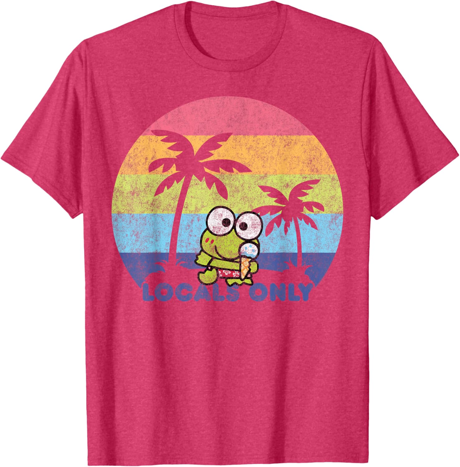 Keroppi Locals Only T-Shirt Fun Graphic Tee for Fashionable Fans - 8