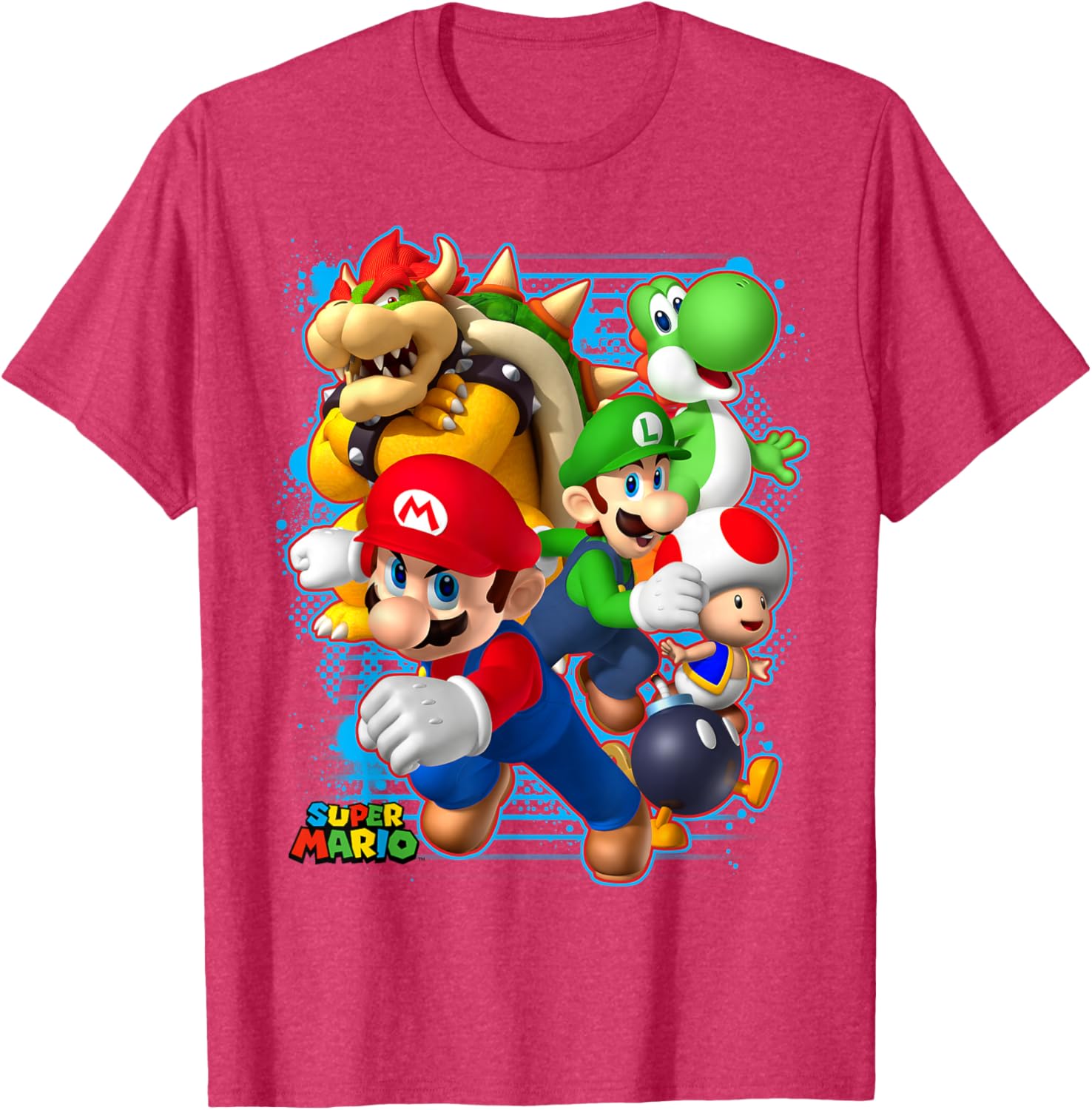 Nintendo Super Mario Luigi Bowser Spray Paint T-Shirt for Gamers - 6