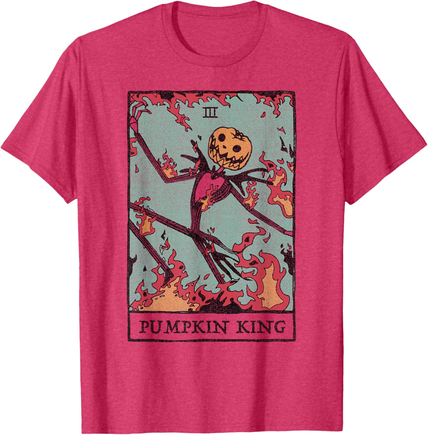 Disney Nightmare Before Christmas Pumpkin King Tarot T-Shirt for Fans - 5