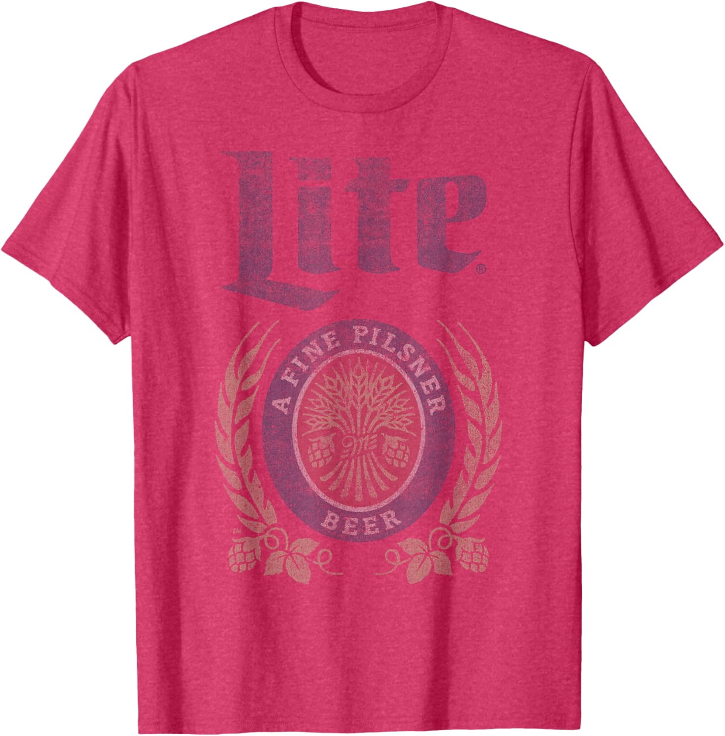 Coors Miller Lite Fine Pilsner Logo T-Shirt for Casual Style Fans - 4