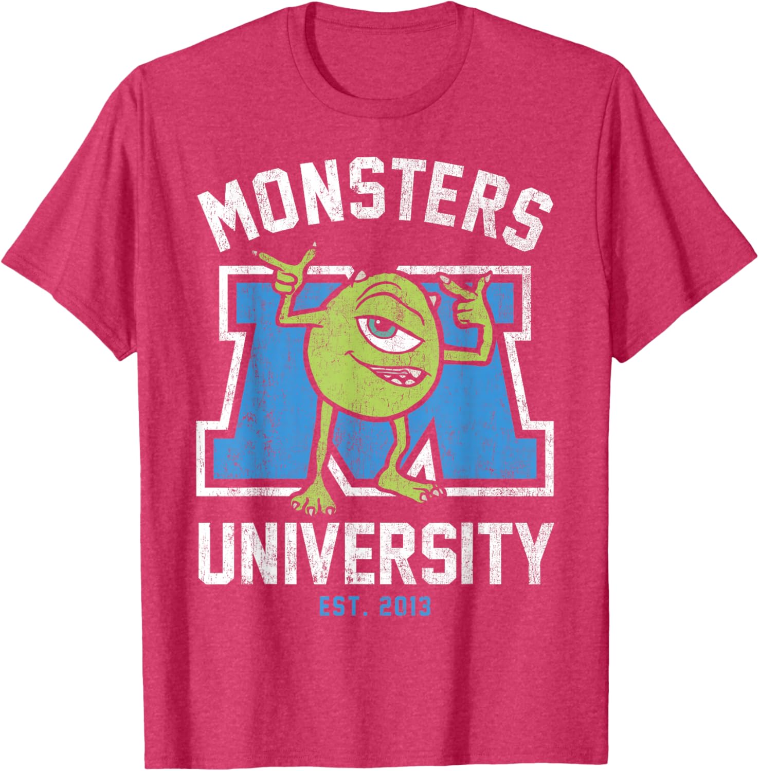 Disney Pixar Monsters University Mike Logo T-Shirt for Fans and Students - 8