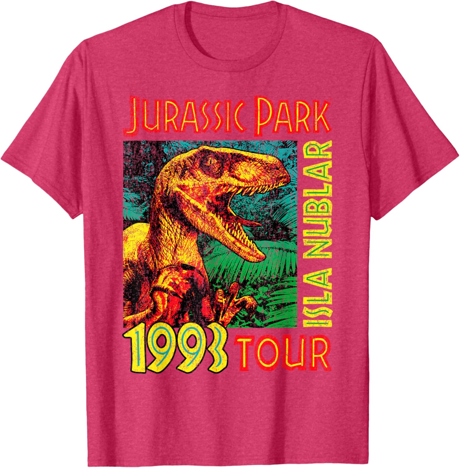 Jurassic Park Isla Nublar 1993 Tour Poster T-Shirt for Fans - 10