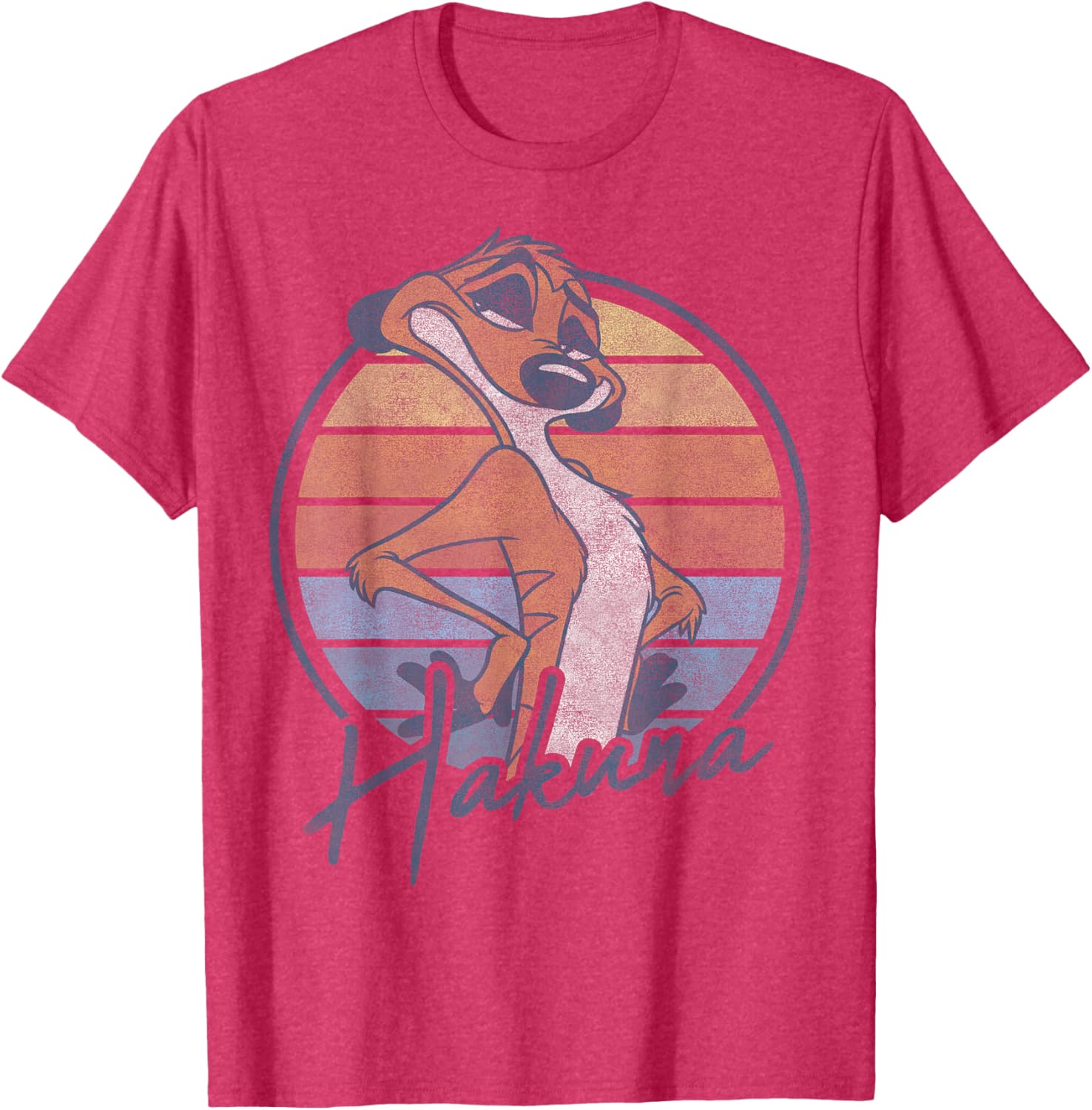 Disney The Lion King Timon Hakuna Matata Retro Portrait T-Shirt - 8