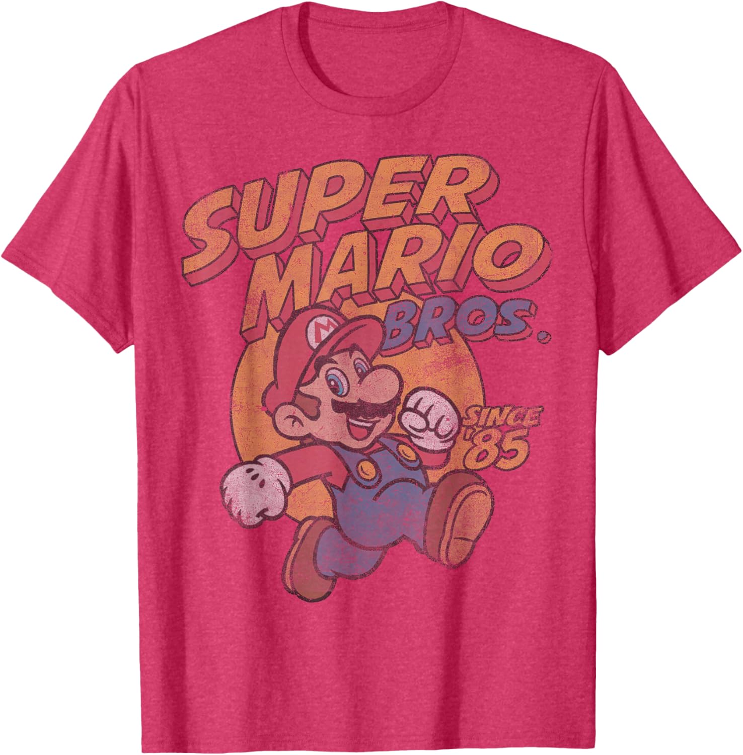 Super Mario Bros Since 85 Vintage Poster T-Shirt for Gaming Fans - 3