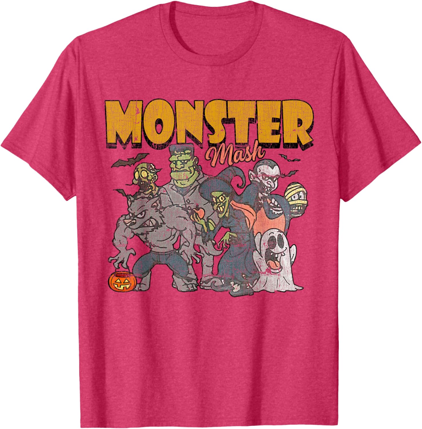 Funny Vintage Ghost Halloween T-Shirt - Monster Mash Design for Spooky Fun - 12
