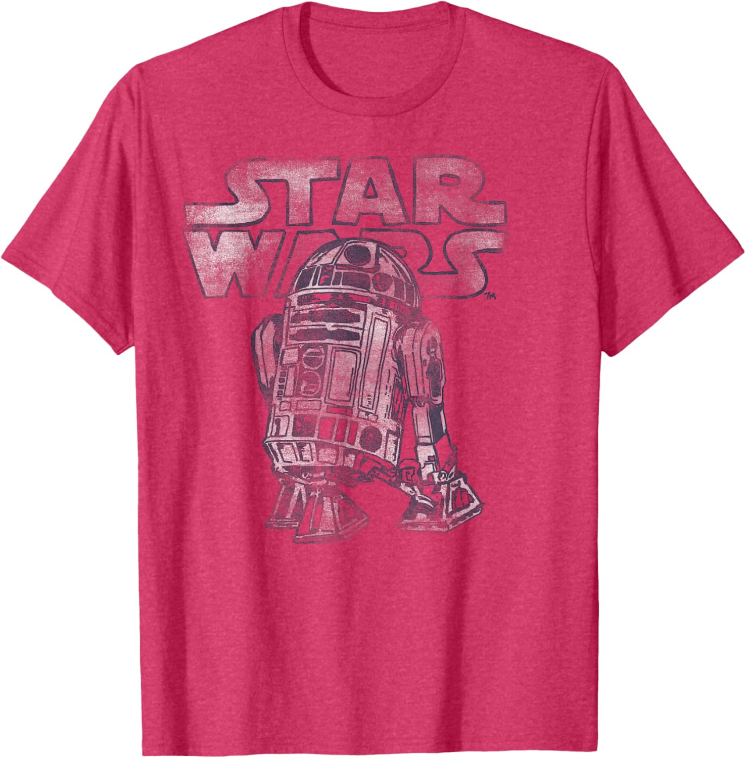 Vintage R2-D2 Distressed T-Shirt for Star Wars Fans - C2 Disney+ Style - 6