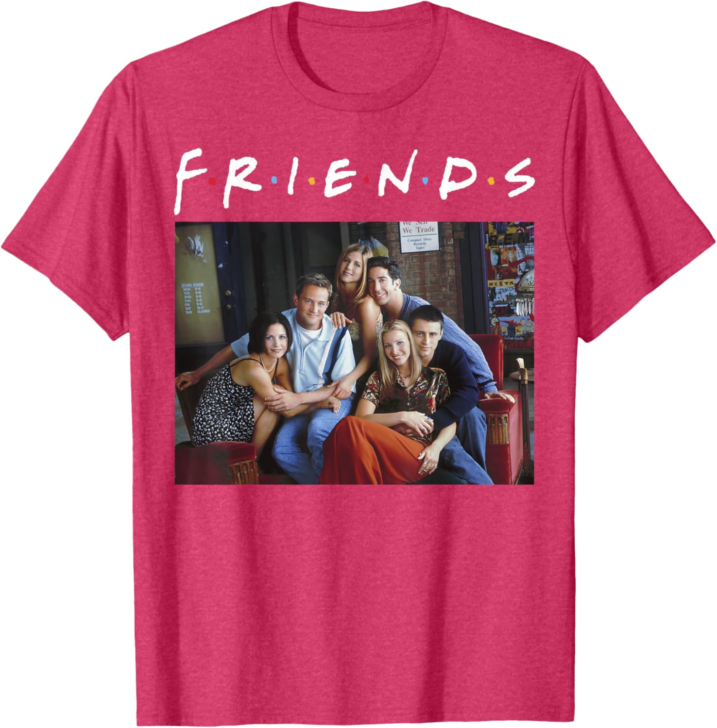 Friends Classic Logo Group Portrait T-Shirt for Fans and Fashionistas - 11