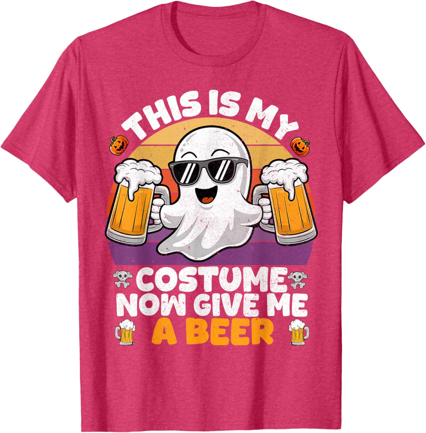 Funny Vintage Boo Halloween Costume T-Shirt for Men and Adults - 15