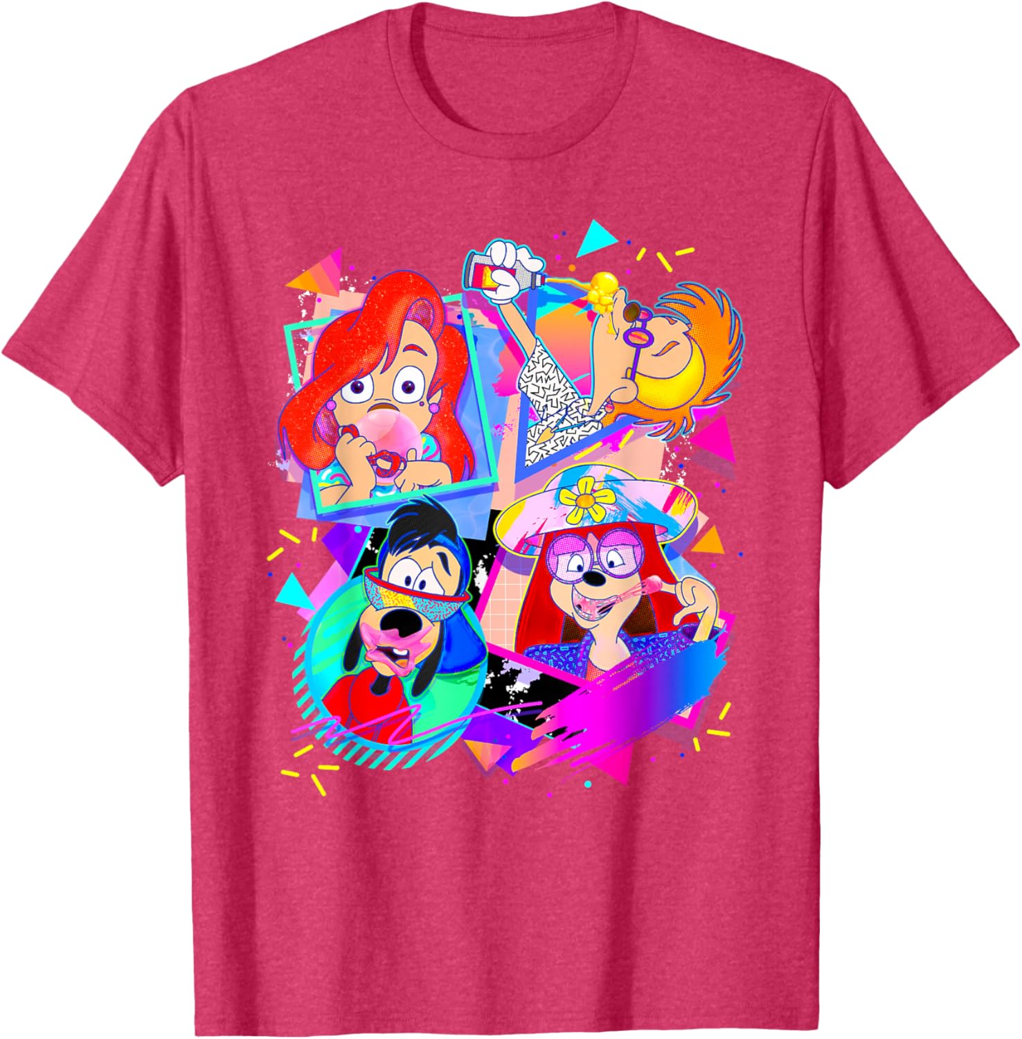 Disney A Goofy Movie Bubble Gum Retro T-Shirt for 90s Fans - 1