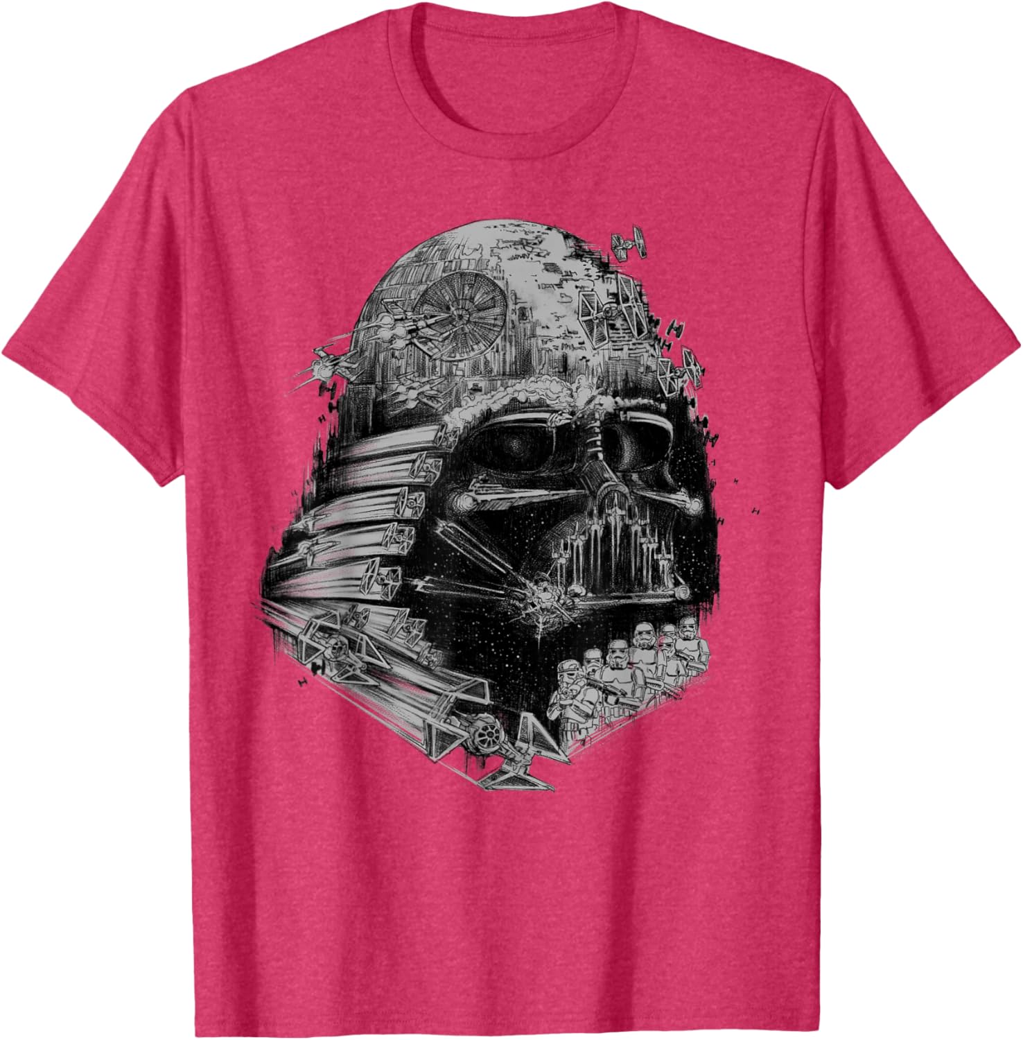 Darth Vader Build The Empire Graphic T-Shirt for Star Wars Fans - 2