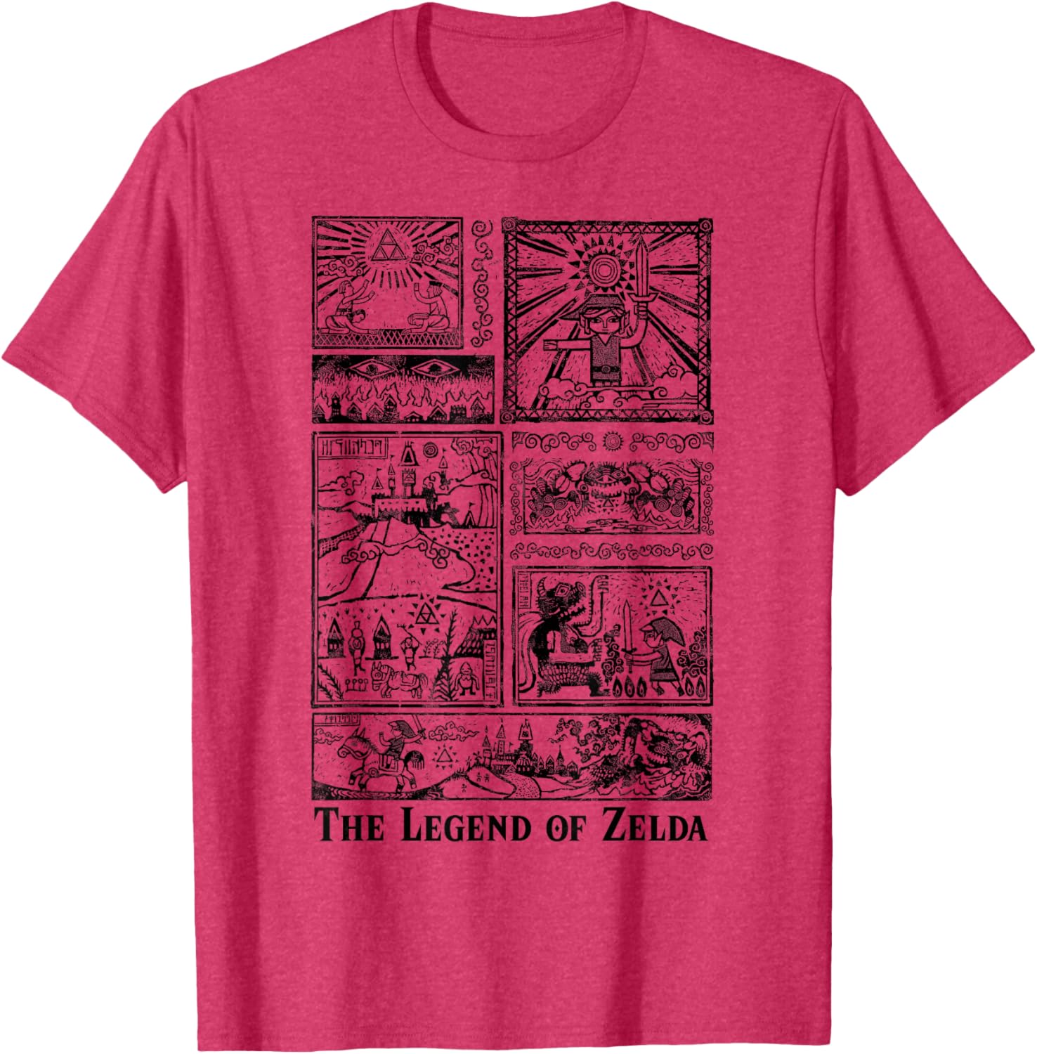 Nintendo Zelda Tonal Glyphs T-Shirt for Gamers and Fans of Adventure - 5