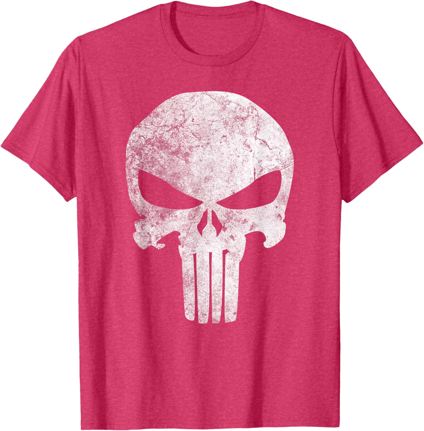 Marvel Punisher Skull Distressed T-Shirt for Fans of Comic Style - 3