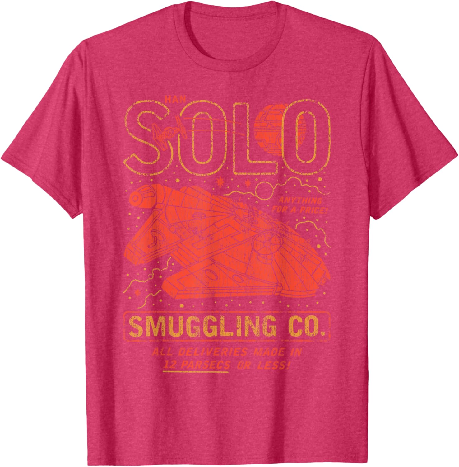 Vintage Han Solo Smuggling Co Poster T-Shirt for Star Wars Fans - 1