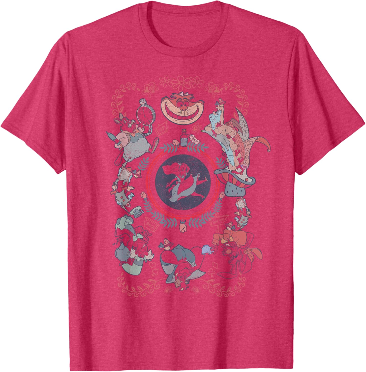 Disney Alice in Wonderland Card Style Mashup T-Shirt for Fans and Collectors - 2