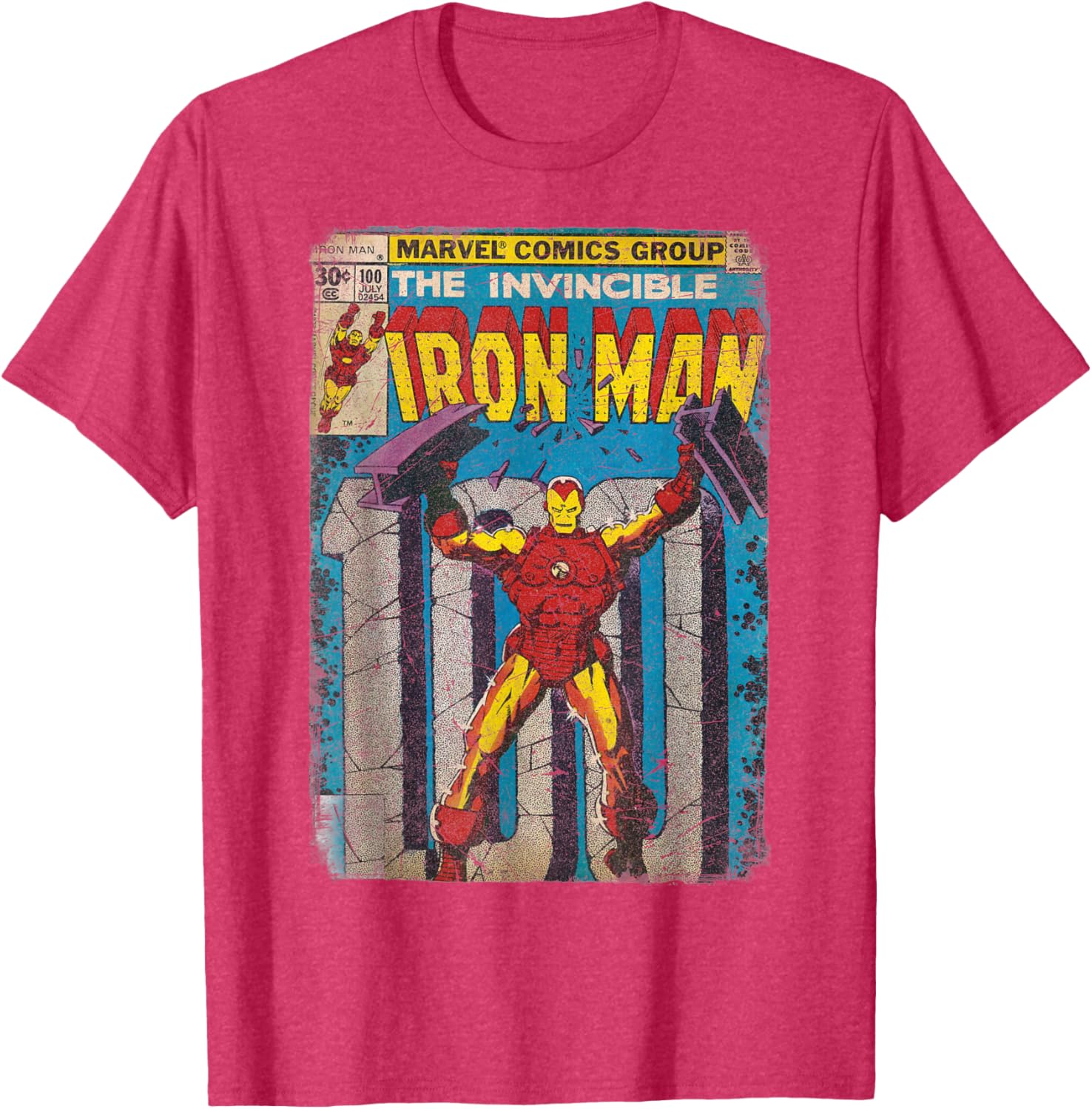 Iron Man Classic Retro Comic Vintage Cover Graphic T-Shirt for Fans - 4