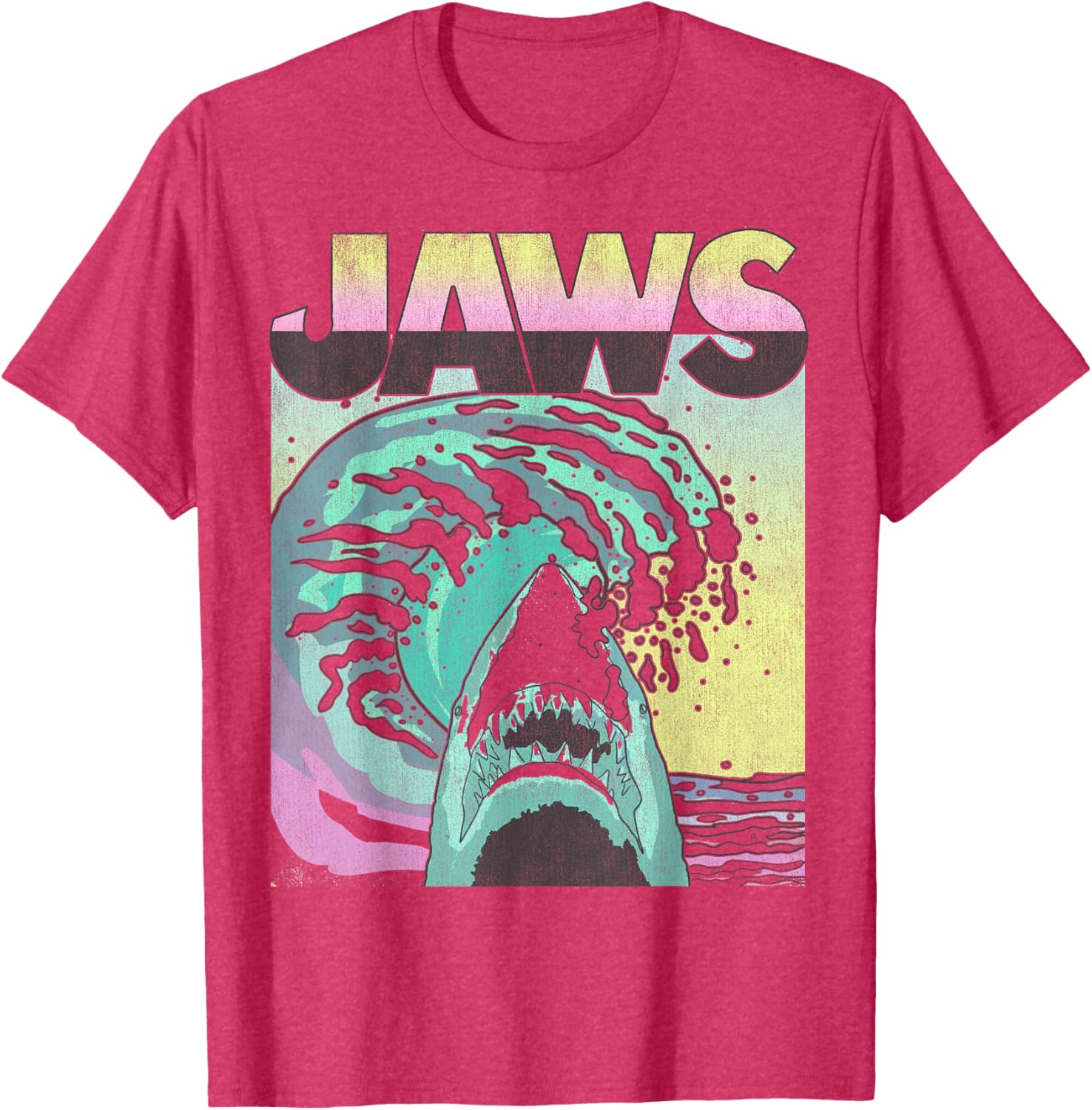 Retro Jaws Wave Poster T-Shirt for Shark Lovers – Stylish & Unique Tee - 5