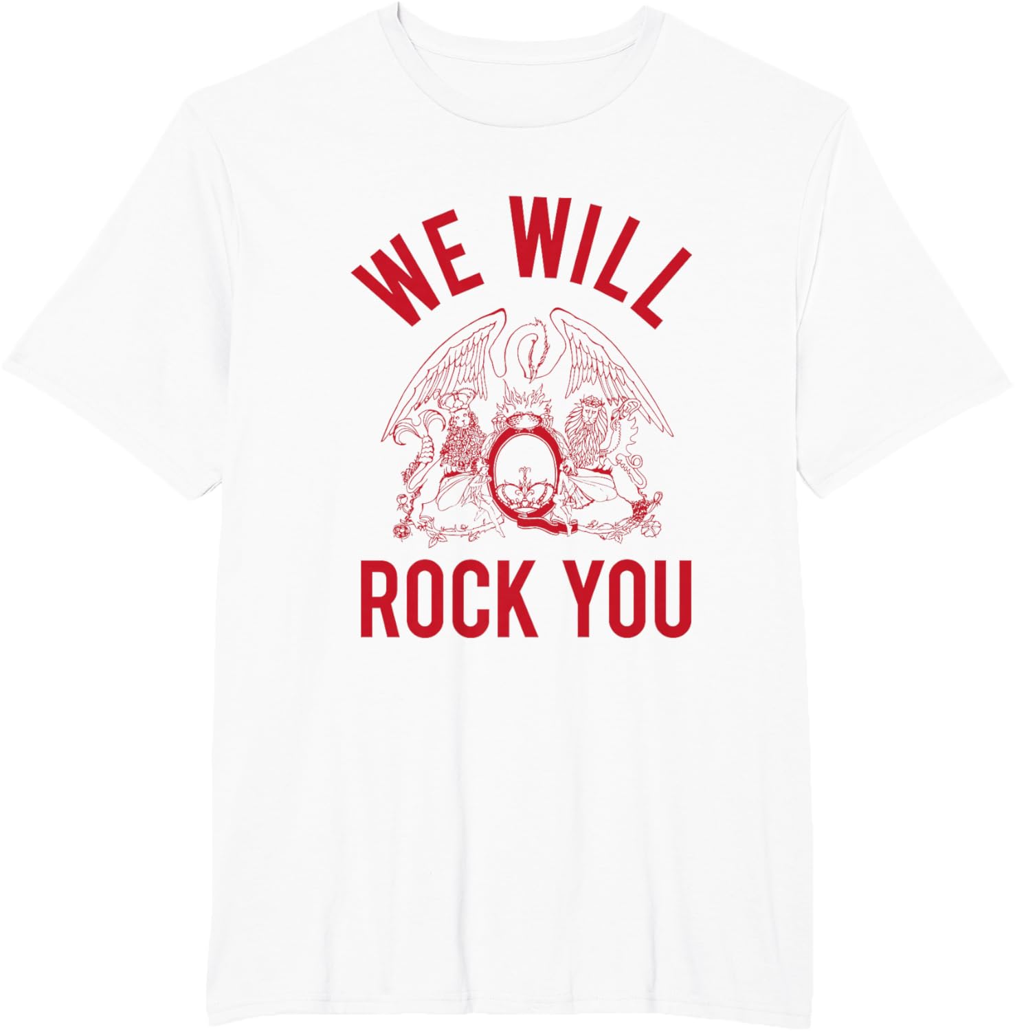 Queen Red Letters Rock You T-Shirt Stylish Casual Wear for Everyone - 8