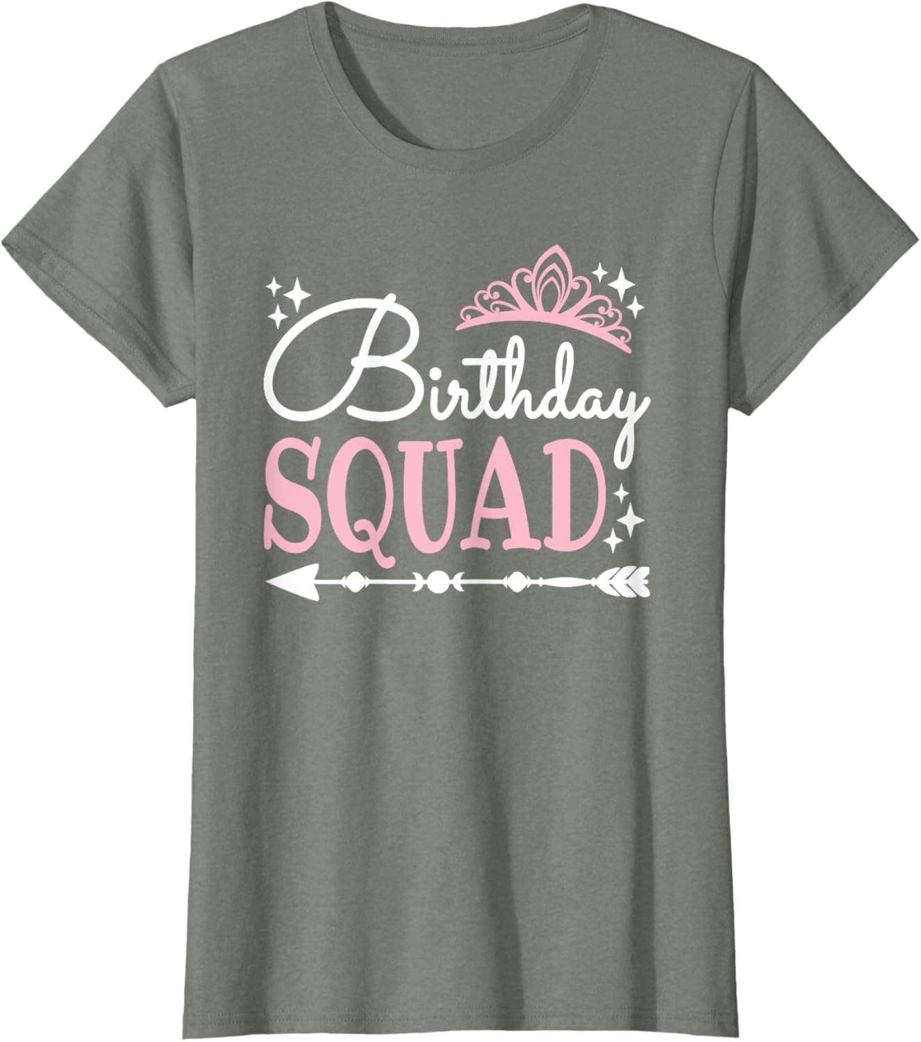 Funny Birthday Squad Bday Queen T-Shirt for Women and Girls - 9