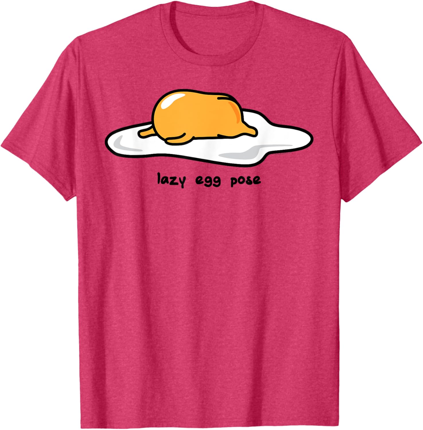 Gudetama Lazy Egg Yoga Pose T-Shirt for Fun and Comfort Lovers - 2