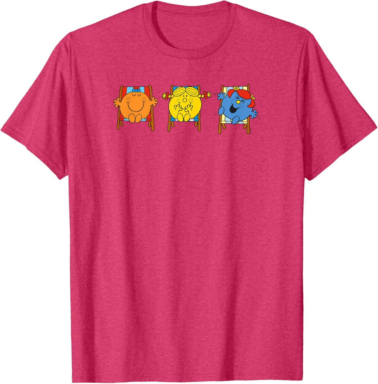 Mr Men Little Miss Sunshine Summer Holiday Deckchairs T-Shirt for Fun Days - 10