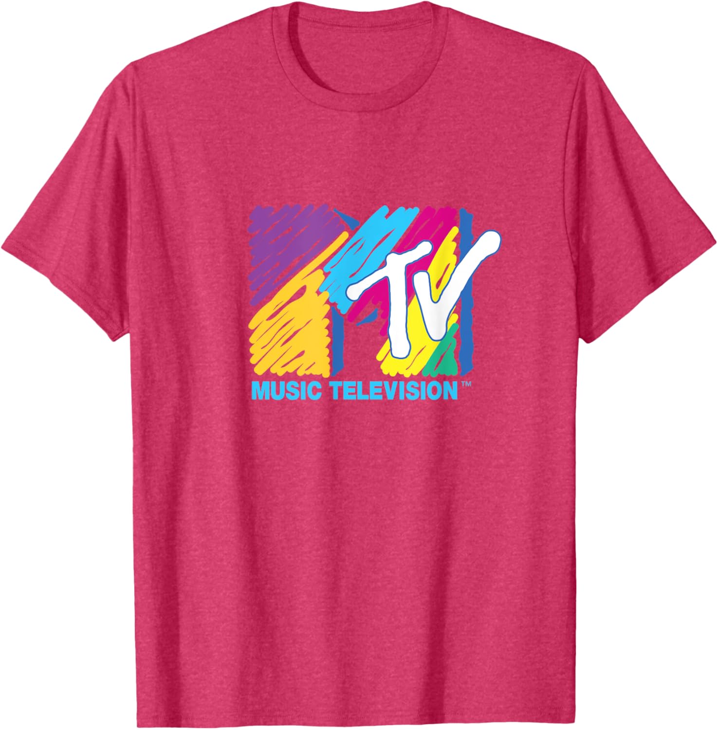 Mademark x MTV Colorful Logo Big Pen T-Shirt for Music Lovers - 20