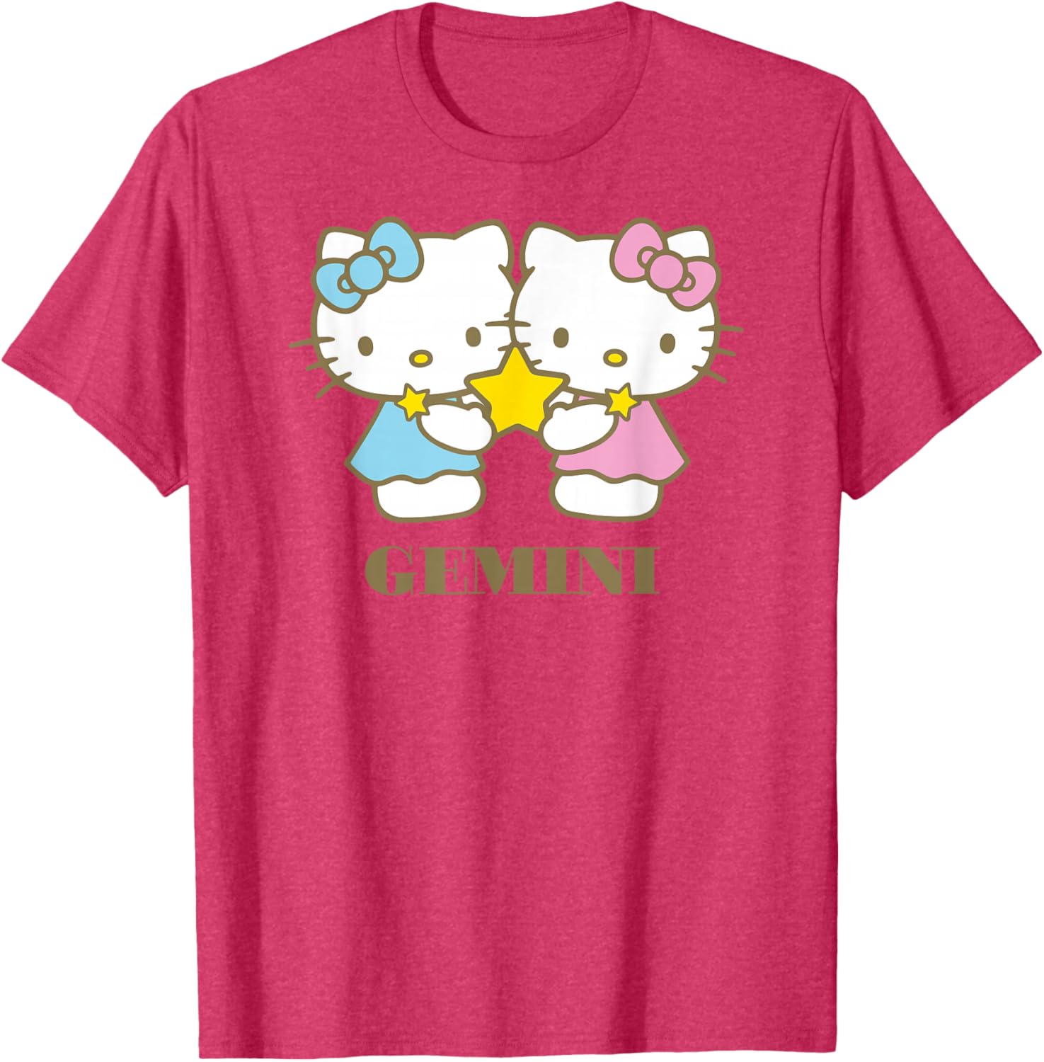 Hello Kitty Gemini T-Shirt for Zodiac Fans - Cute and Stylish Apparel - 14