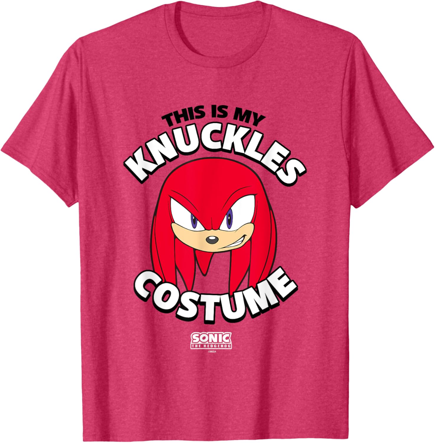 Sonic The Hedgehog Knuckles Costume T-Shirt Perfect for Halloween Fun - 13