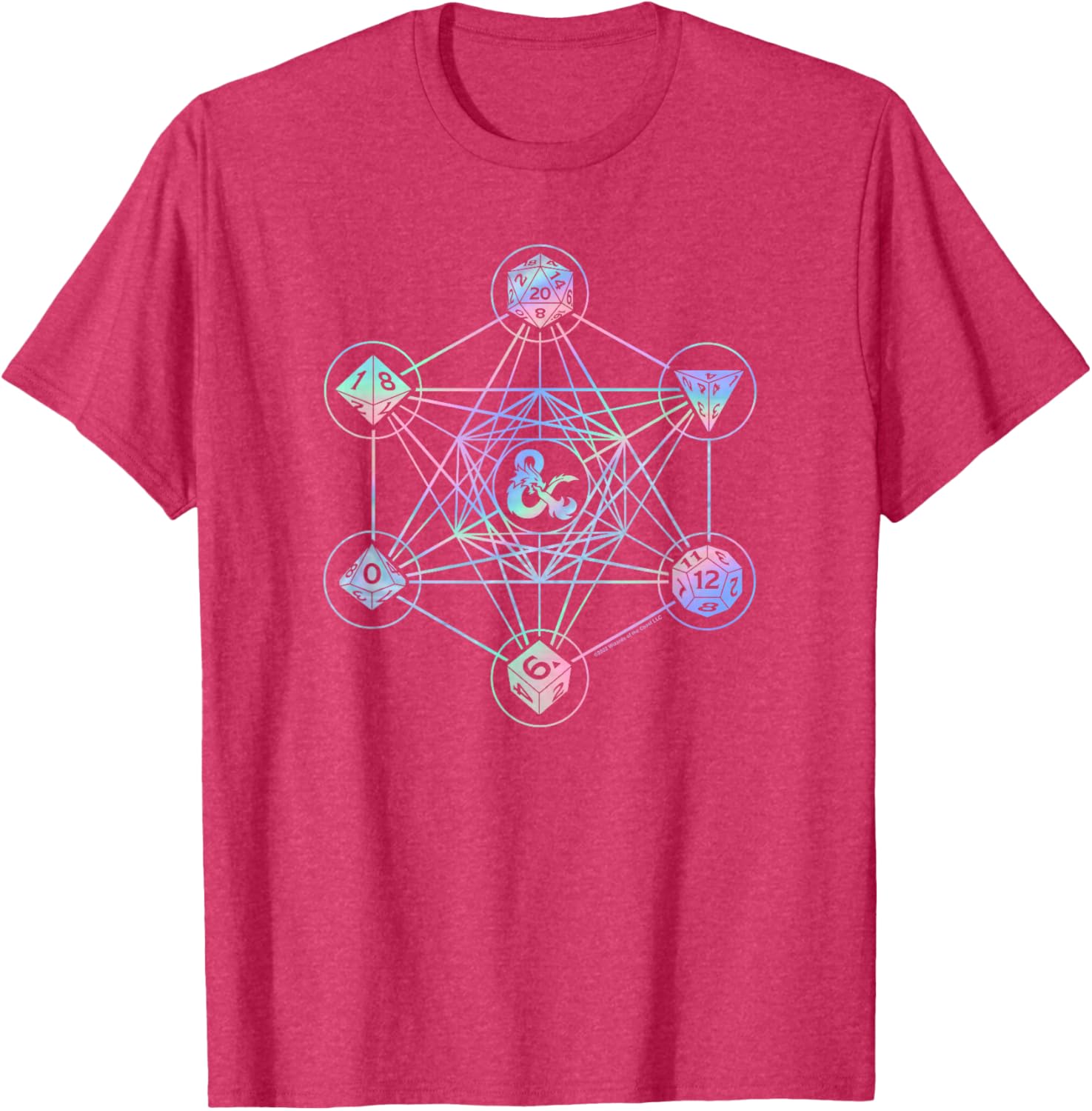 Dungeons and Dragons Geometric Hologram Logo T-Shirt for Gamers - 5