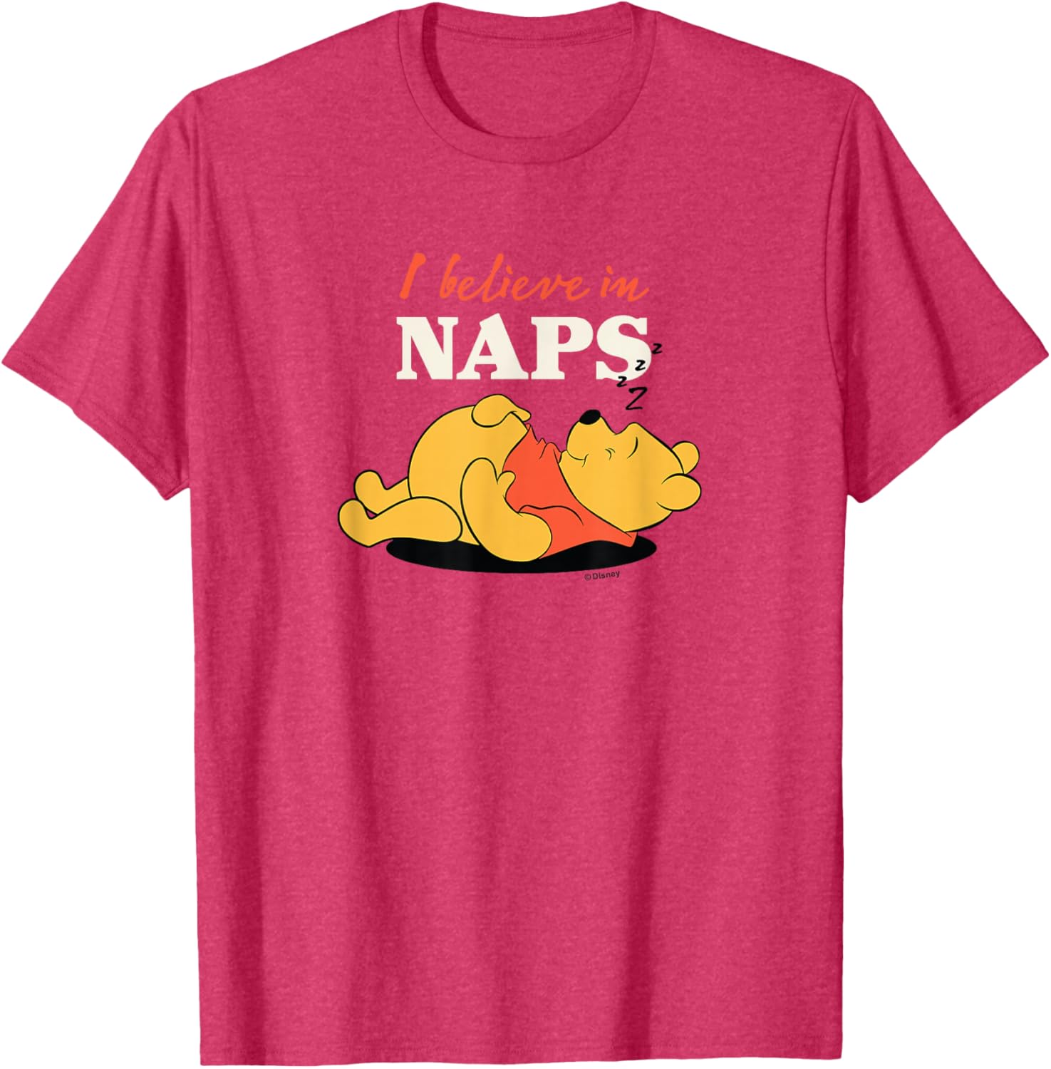 Winnie the Pooh I Believe in Naps T-Shirt for Cozy Comfort Lovers - 7