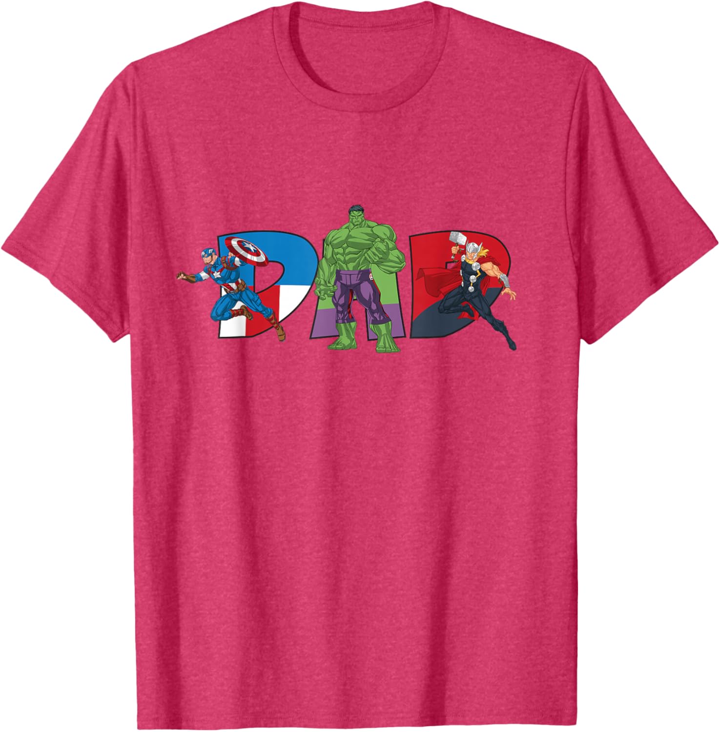 Marvel Avengers Team Dad Father's Day T-Shirt for Family Adventures - 29