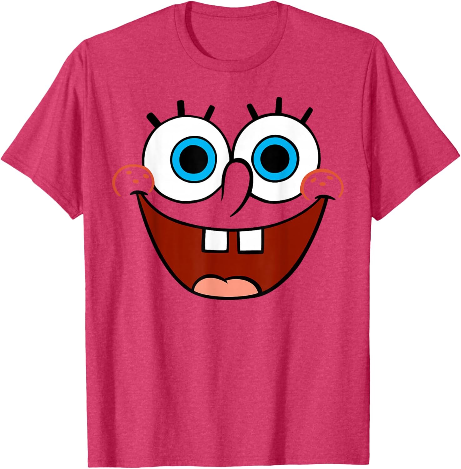 Spongebob SquarePants Fun Smiling Face Large T-Shirt for Kids and Adults - 3
