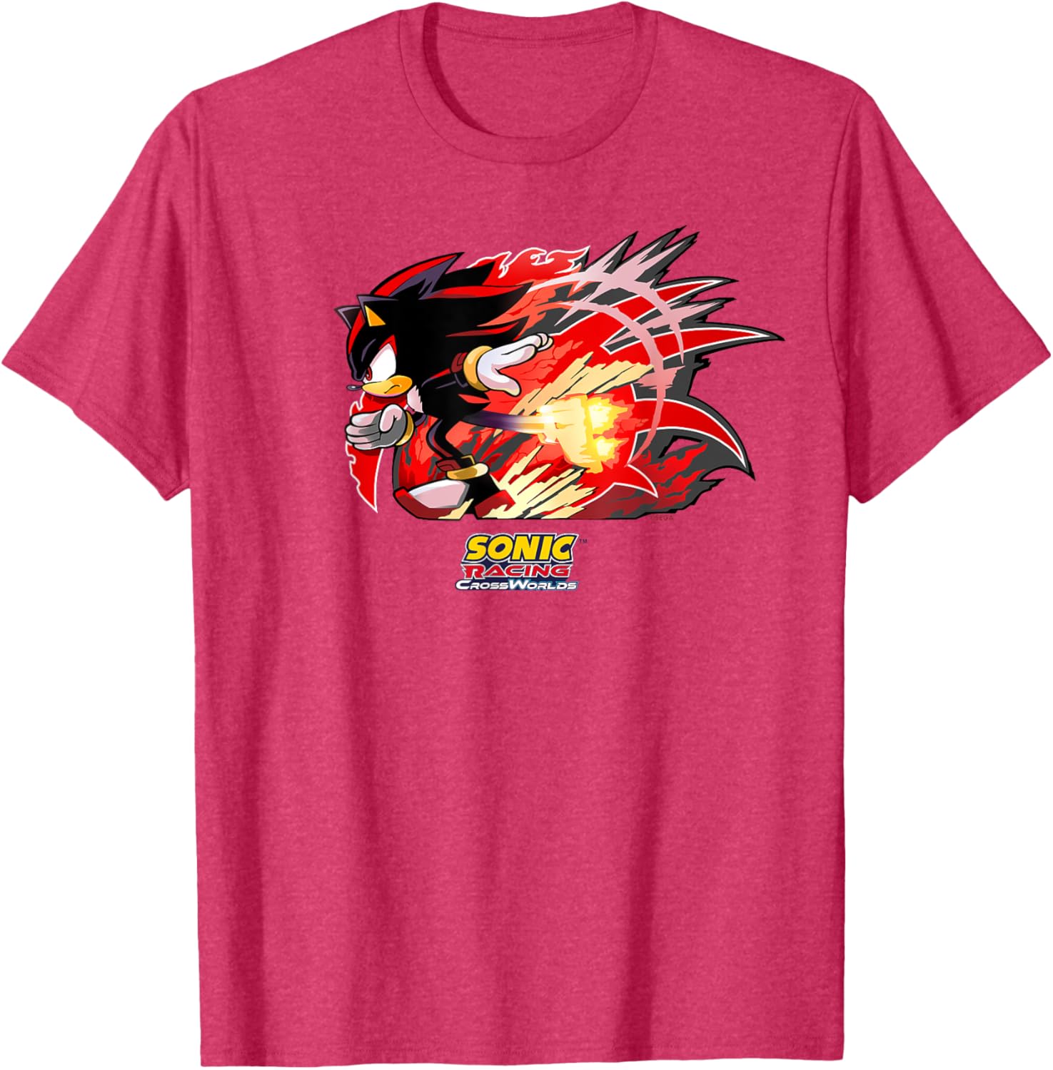 Sonic Racing CrossWorlds Shadow Decal T-Shirt for Gamers and Fans - 22