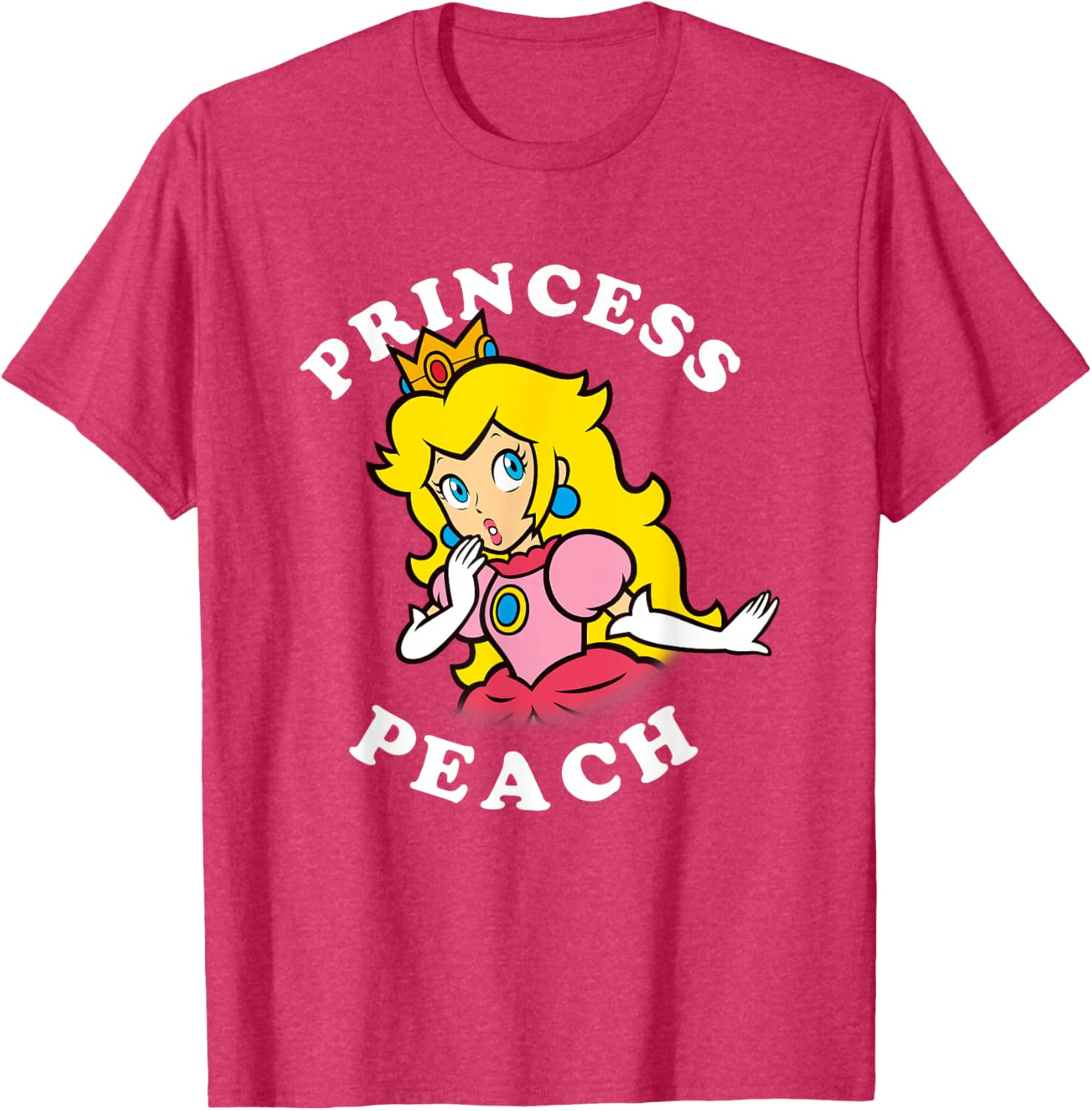 Super Mario Princess Peach Big Portrait T-Shirt for Fans and Collectors - 6