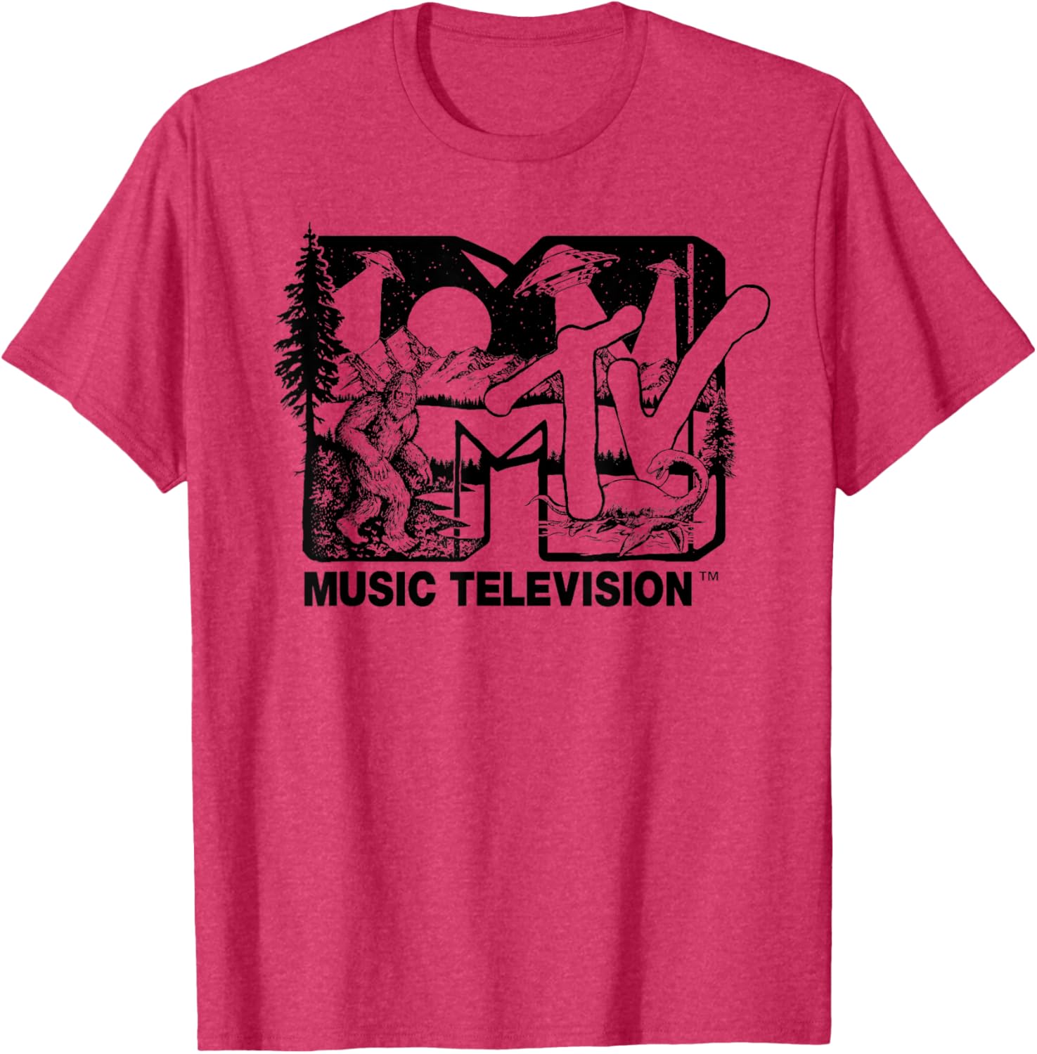 Mademark x MTV Cryptid Logo T-Shirt Featuring Bigfoot UFO & Nessie - 11