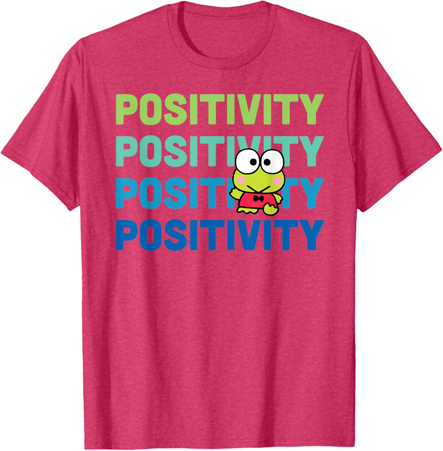 Keroppi Positivity T-Shirt - Cute Frog Design for Fun Fashion Lovers - 13