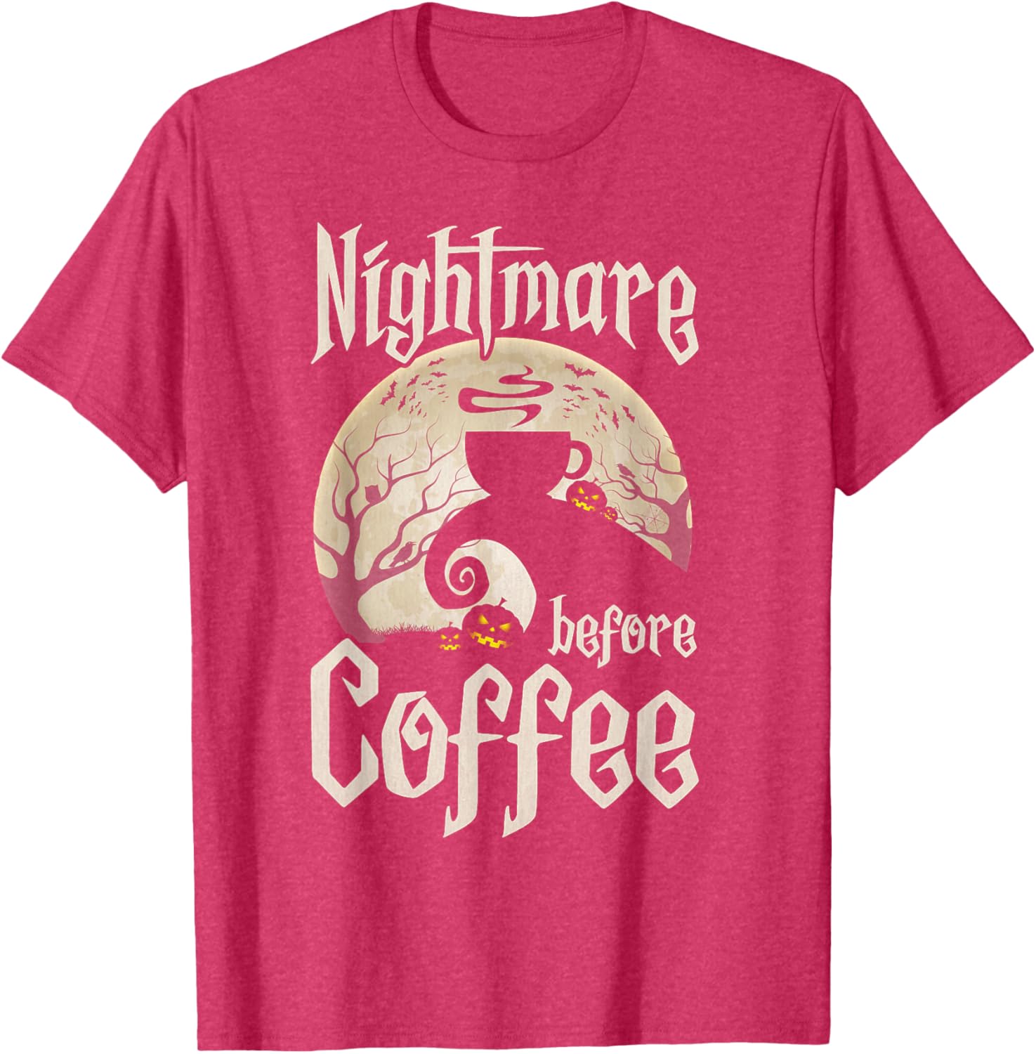 Cute Nightmare Before Coffee Halloween Shirt Funny Gift for Her - 11