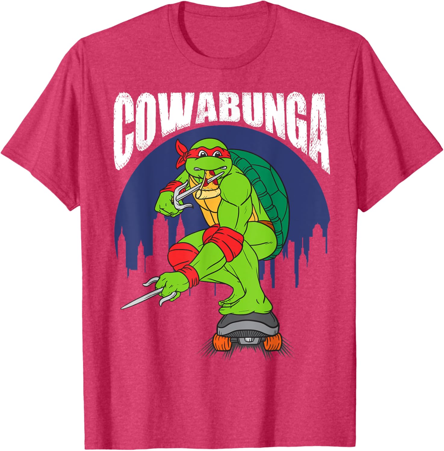 Mademark Teenage Mutant Ninja Turtles Cowabunga Raphael Pizza T-Shirt - 14