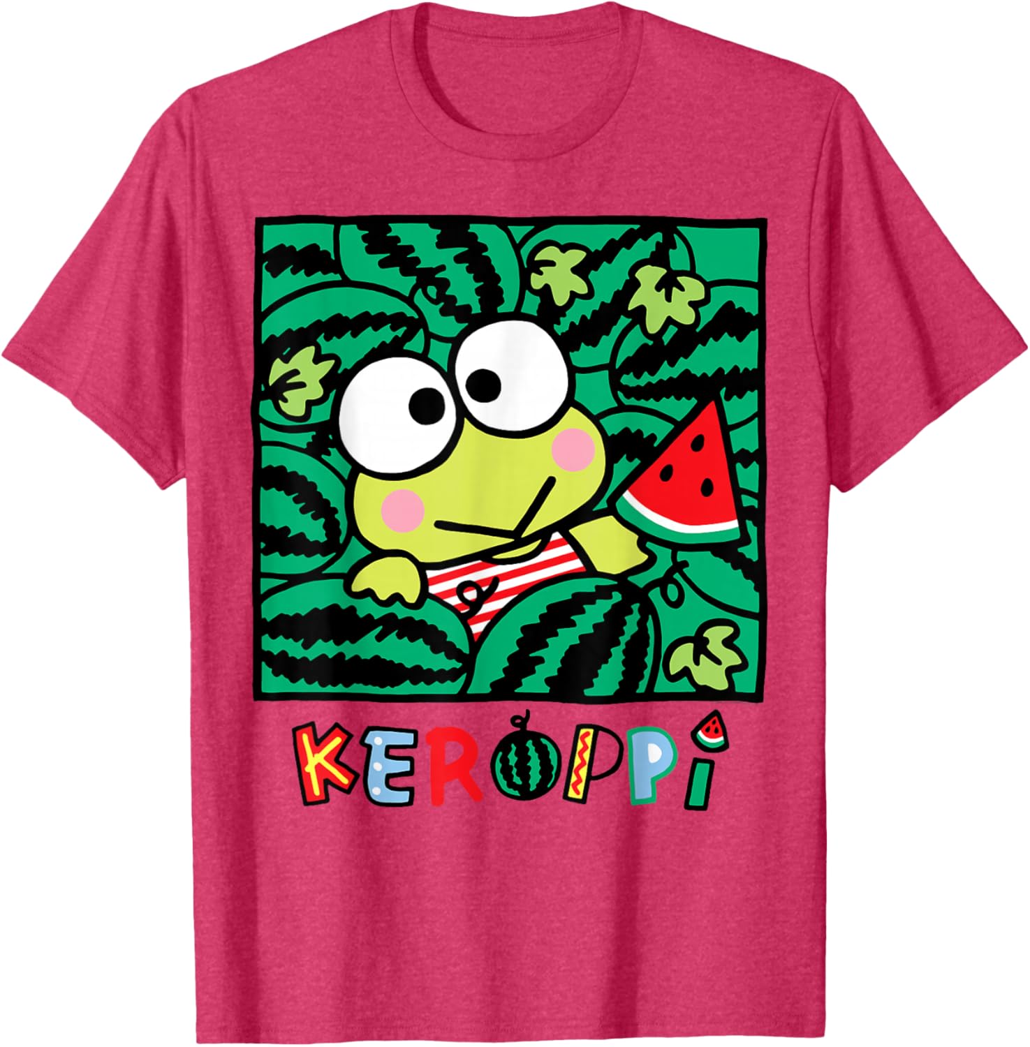 Keroppi Watermelon Summer Fun T-Shirt for Kids and Adults - 12