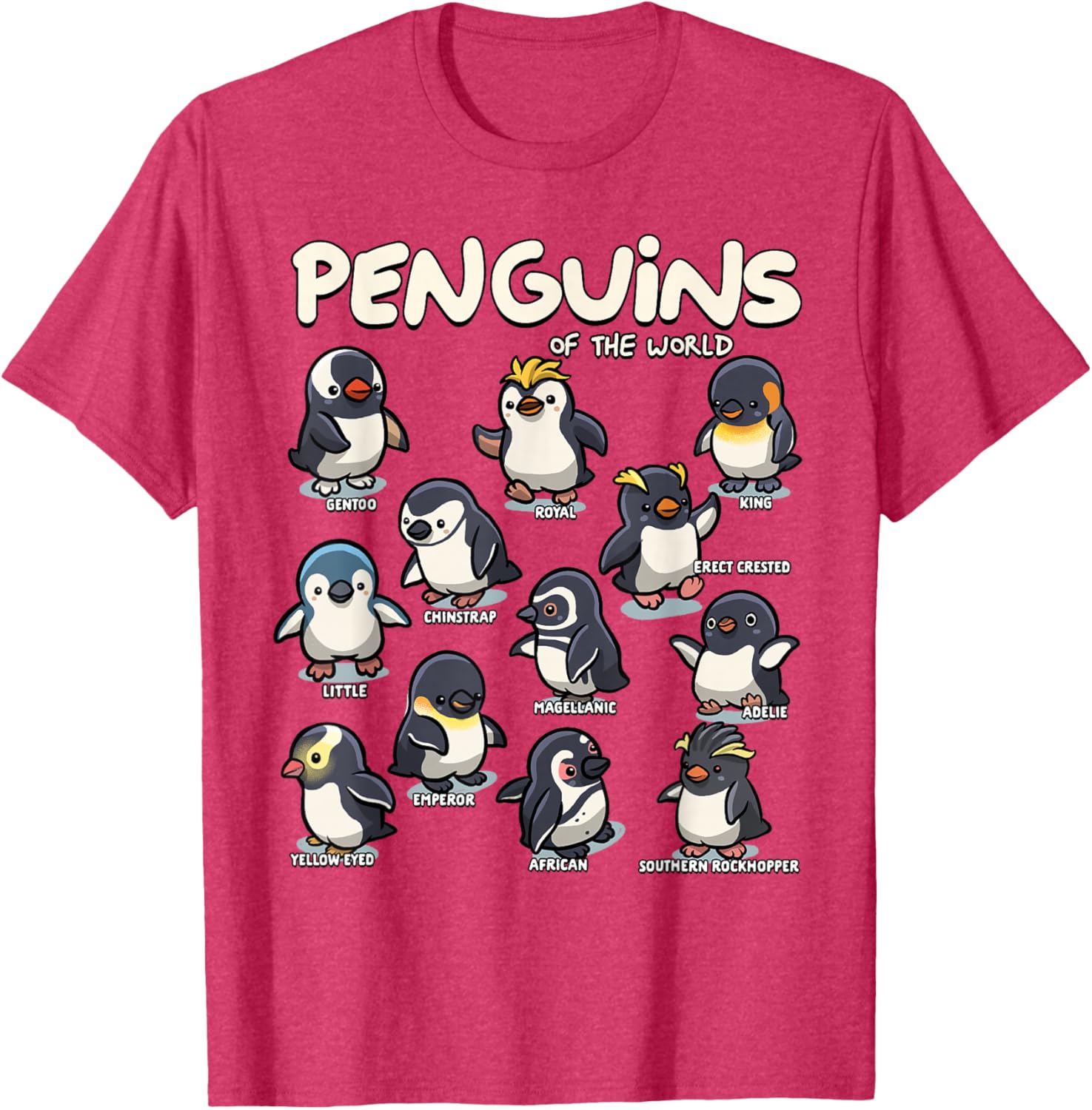 Cute Penguin Lovers T-Shirt for Animal Fans - Stylish Penguin Apparel - 4