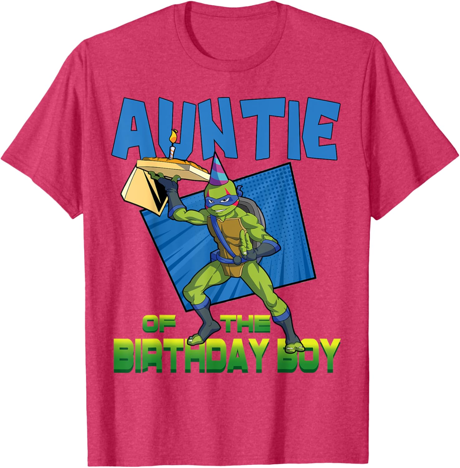 Mademark Teenage Mutant Ninja Turtles Leo Birthday Boy Pizza Party T-Shirt - 1