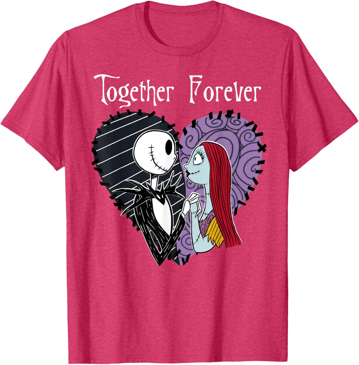 Disney The Nightmare Before Christmas Jack and Sally Together T-Shirt - 2