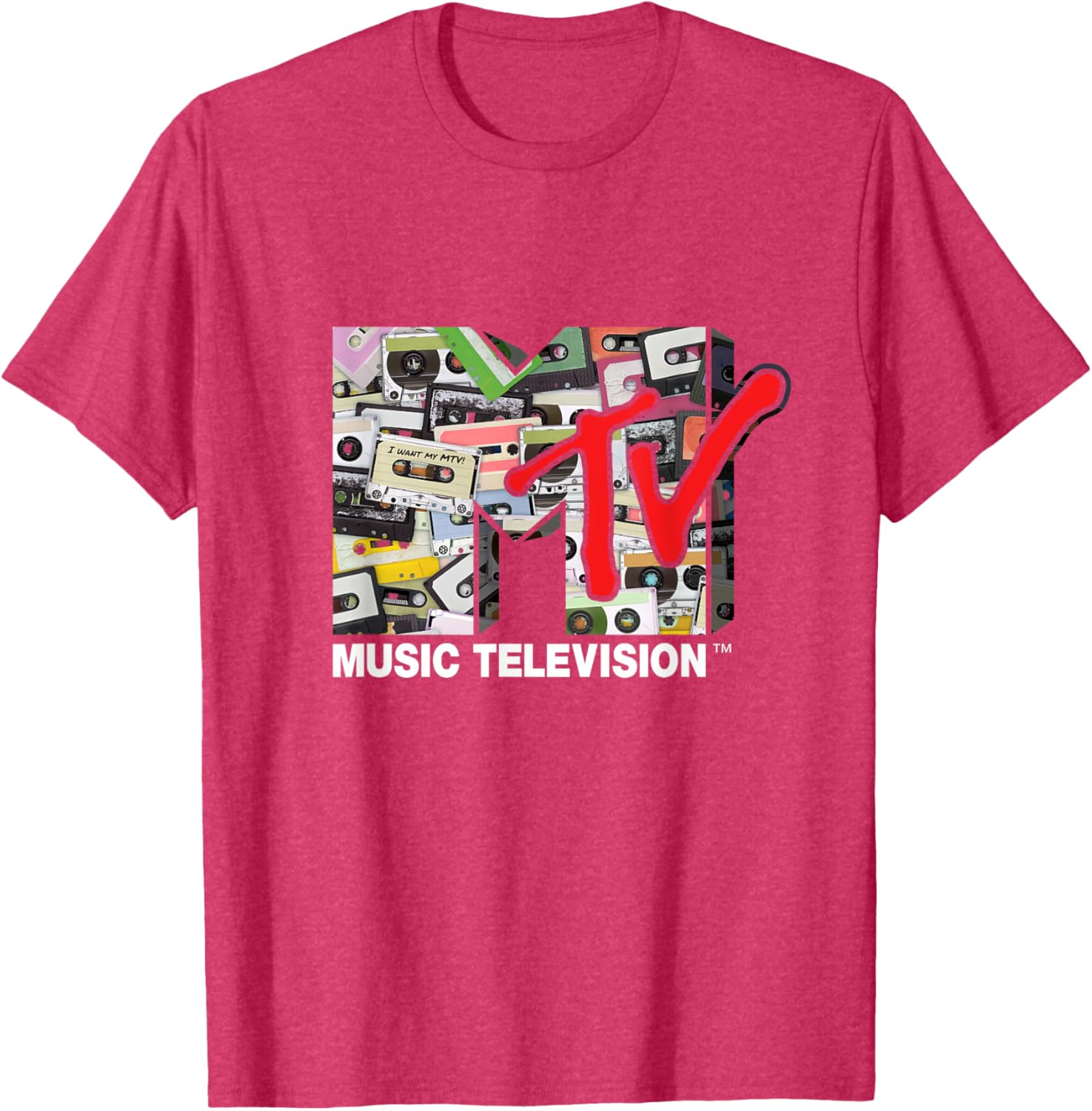 Mademark x MTV Retro 80s Cassette Tapes Remix T-Shirt for Vintage Style - 16