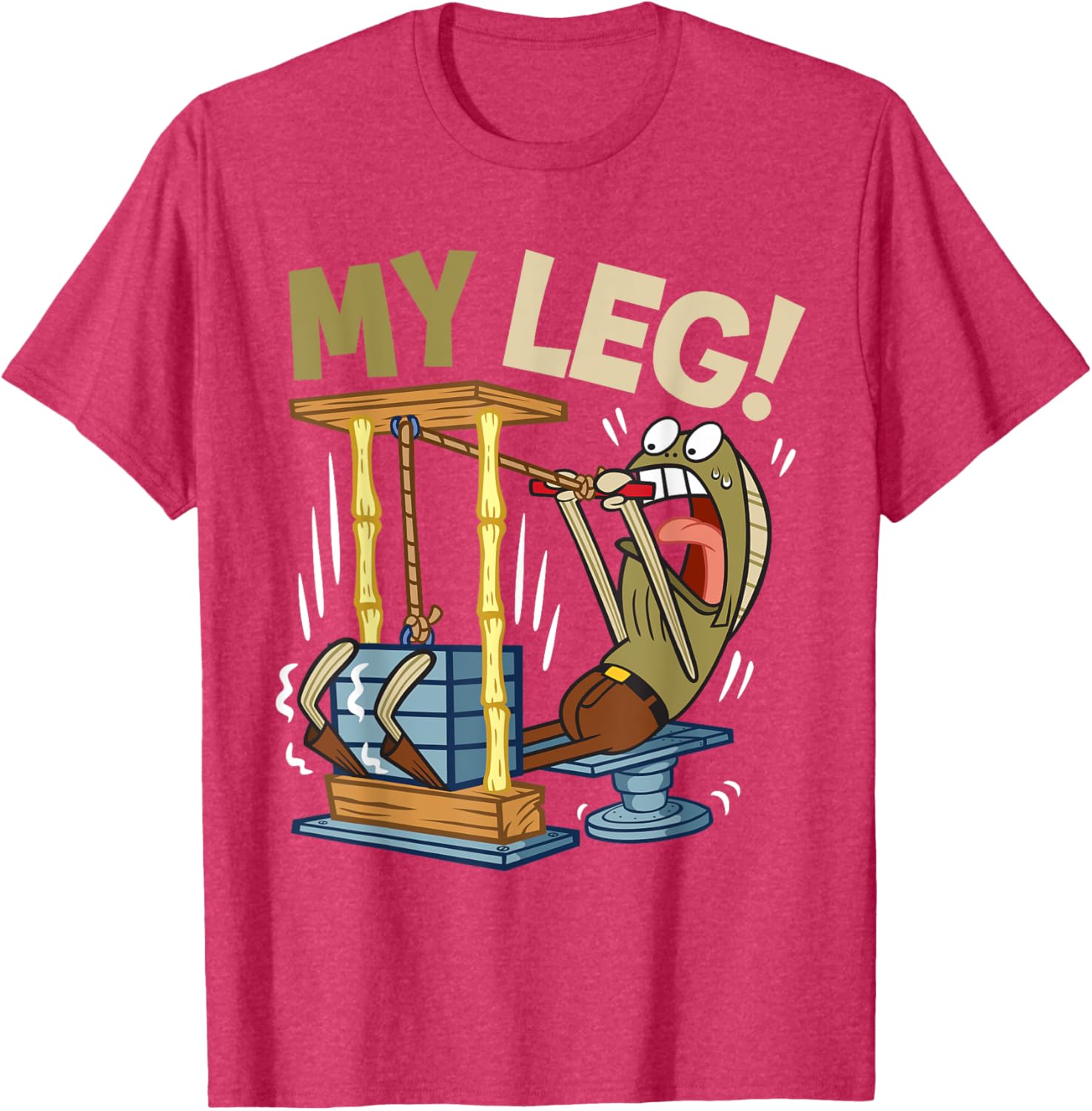 Mademark SpongeBob My Leg Legs Day Weightlifting Gym T-Shirt for Fans - 16