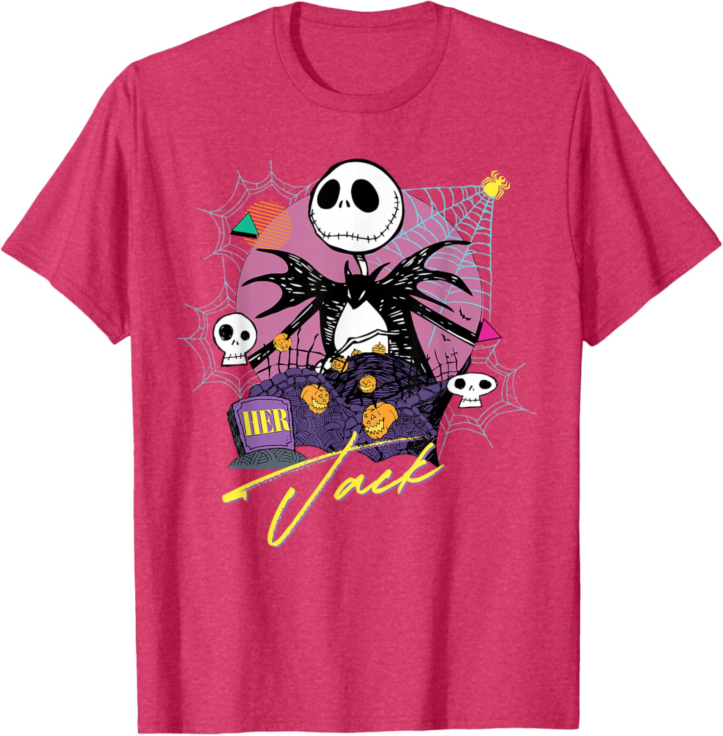 Disney The Nightmare Before Christmas Matching Her Jack T-Shirt for Fans - 2