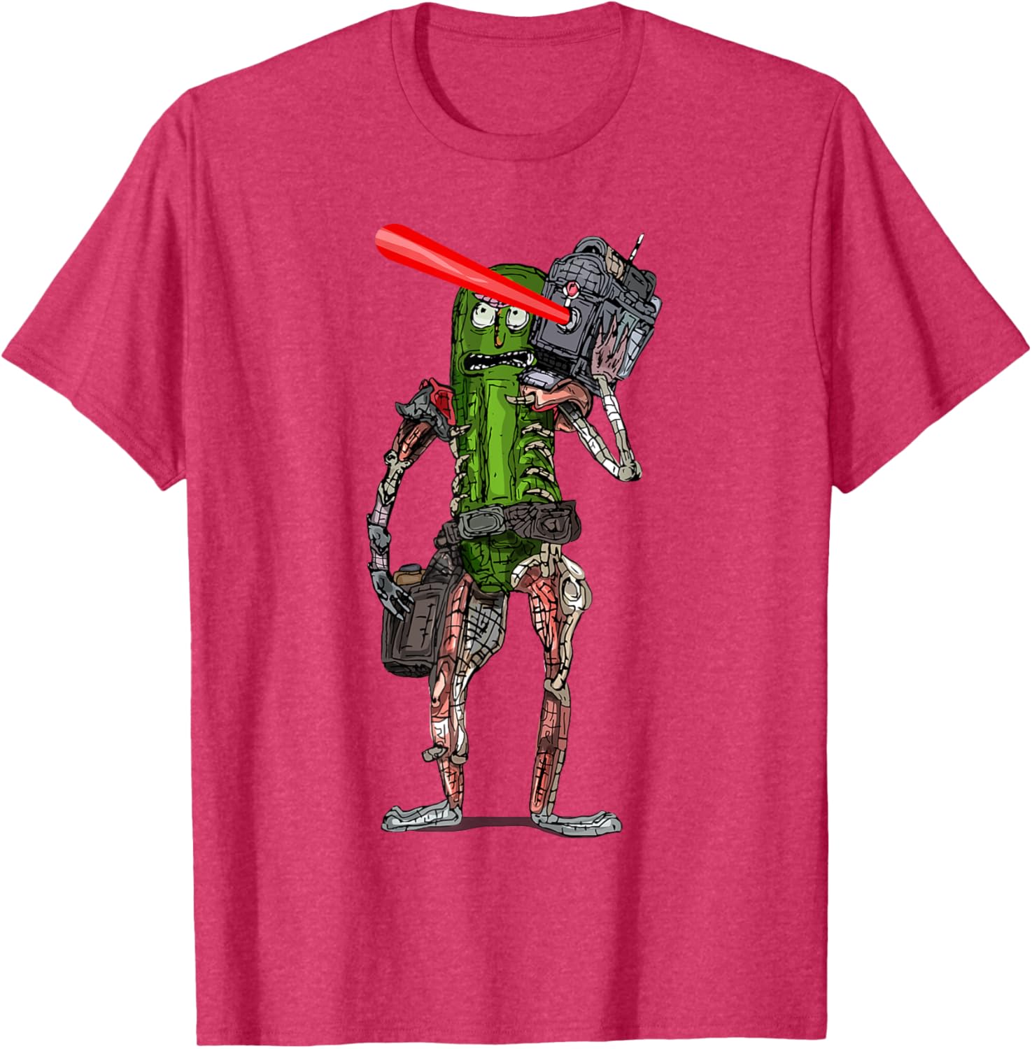 Pickle Rick Laser Beam T-Shirt - Fun Rick and Morty Apparel for Fans - 11