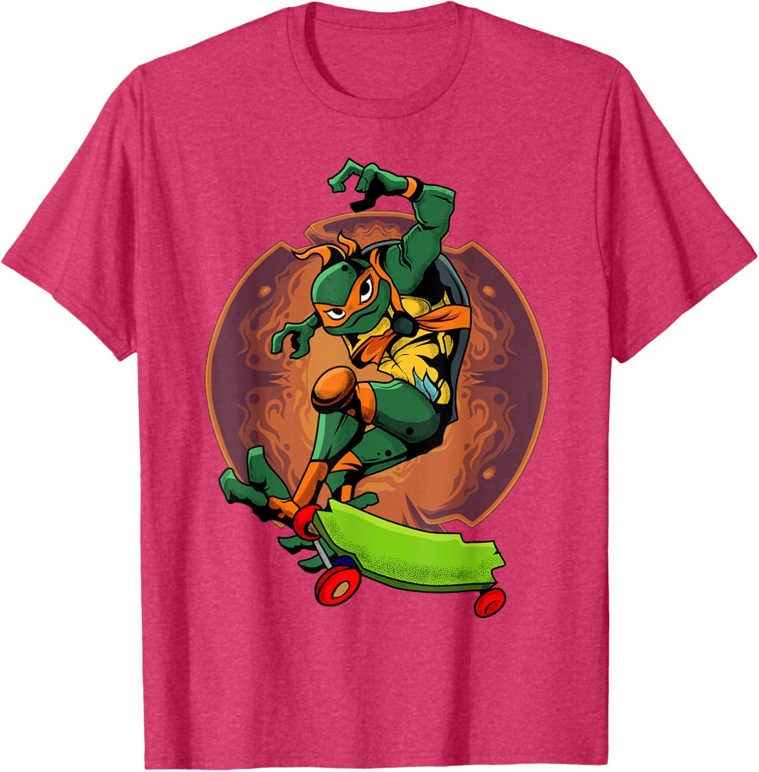 Mademark Teenage Mutant Ninja Turtles Mikey Skateboard T-Shirt for Kids - 7