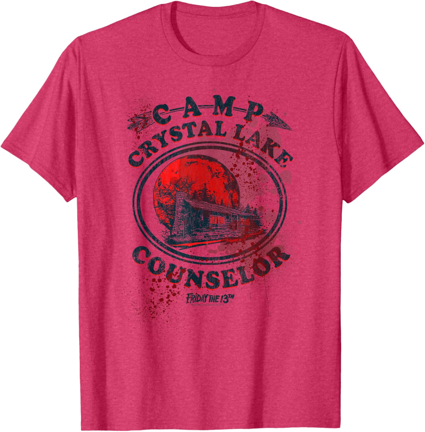 Friday the 13th Camp Counselor Victim T-Shirt for Horror Movie Fans - 1