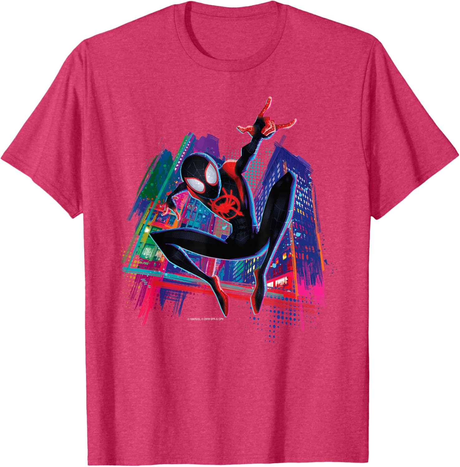 Spider-Man Miles Morales Graffiti City T-Shirt for Stylish Fans - 11