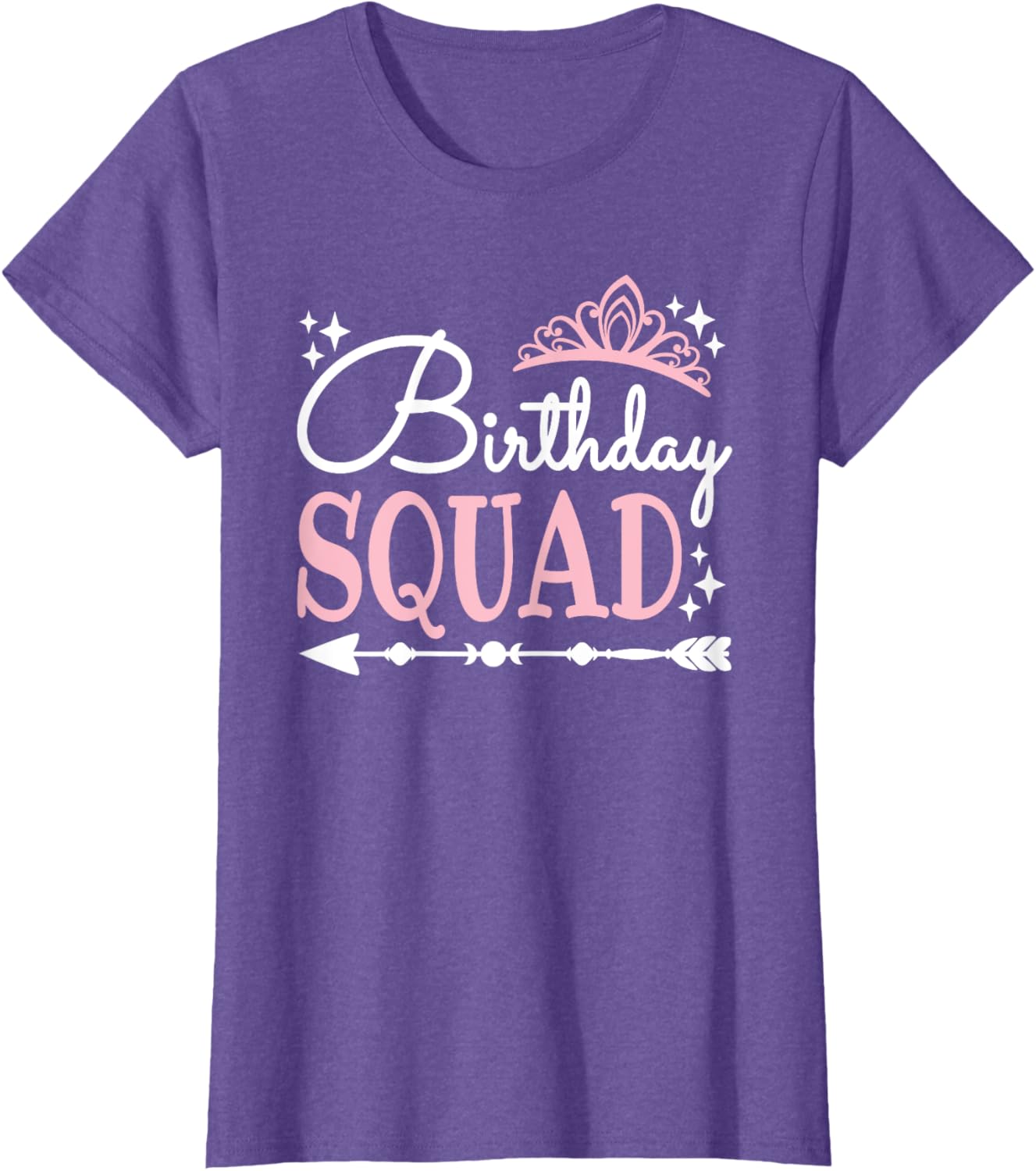 Funny Birthday Squad Bday Queen T-Shirt for Women and Girls - 12