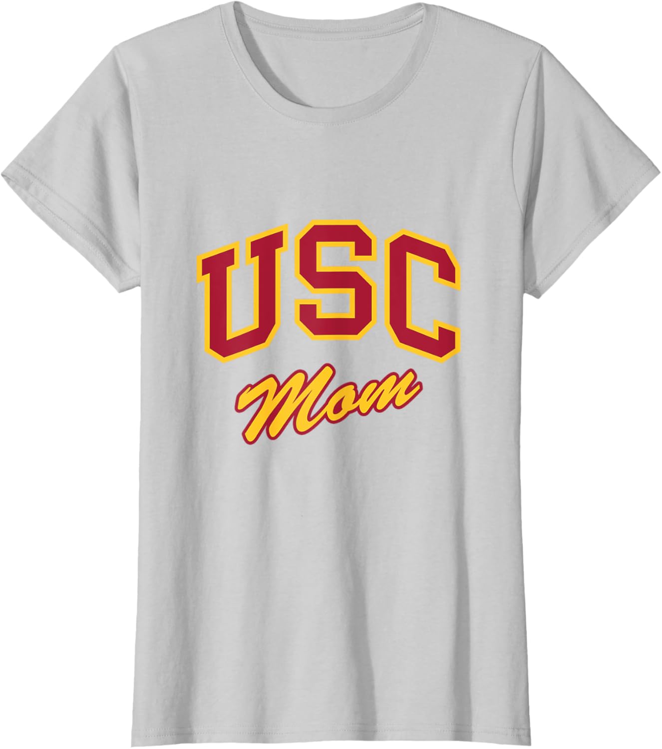 USC Mom Retro Script T-Shirt Perfect for Sports and Outdoor Activities - 13